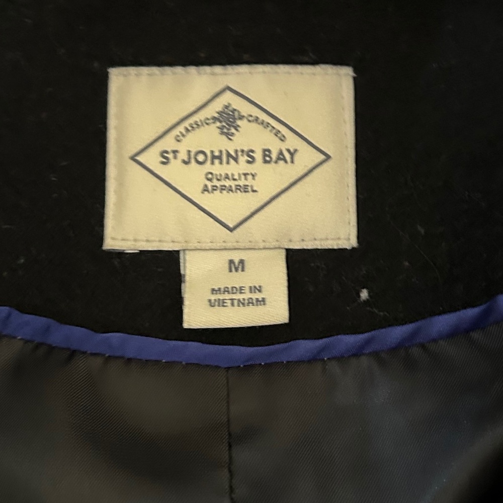 🌺Wool St. John’s Bay Heavy Pea Coat - Picture 7 of 12